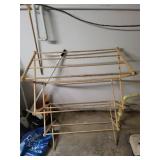 Natural Wood Folding Clothes Drying Rack - Laundry Airer