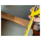 Vintage Wooden Armchairs with Tufted Upholstery and Cane Detailing