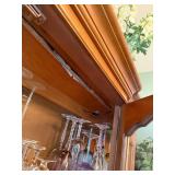 Vintage Bassett Furniture China Cabinet - Contents not included