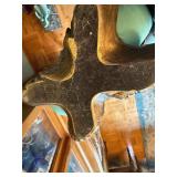 Ornate Decorative Vase, Sculpture & Urn Set with plant stand