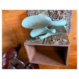 Ornate Decorative Vase, Sculpture & Urn Set with plant stand