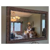 Ornate Decorative Wall Mirror with Intricate Frame