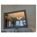 Ornate Decorative Wall Mirror with Intricate Frame