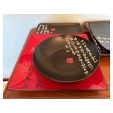 Baum Chinese Calligraphy Tableware Set - Plates, Mugs, Chopsticks