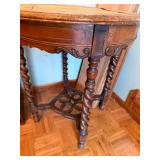 Vintage Ornate Wooden Table with Detailed Legs