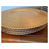 Set of Decorative Plates - Gold, White, Black Designs