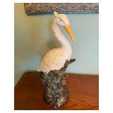 Elegant Ceramic Bird Figurine on Branch Display