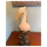 Elegant Ceramic Bird Figurine on Branch Display