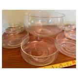 Elegant 9-Piece Clear Glass Bowl Set - Large and Small Bowls