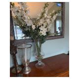 Elegant Home Decor Set with Candle Holders, and Floral Vase