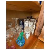 Assorted Glassware Collection with Wine Glasses and Tumblers