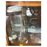 Assorted Glassware Collection with Wine Glasses and Tumblers