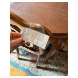 Vintage Dining Table Set with Chairs - Needs Repair, Custom Cut Protective Cover