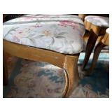 Vintage Dining Table Set with Chairs - Needs Repair, Custom Cut Protective Cover
