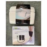 Non-Slip Luxury Spa Bath Pillow & Amzdeal Air Leg Massager
