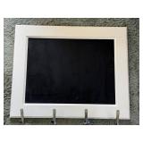 Wall-Mounted Chalkboard with Hooks