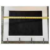 Wall-Mounted Chalkboard with Hooks
