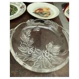 Vintage Christmas Decorative Plate Collection & Glassware Set