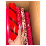 Assorted Colorful Givenchy Wrapping Paper Rolls Lot