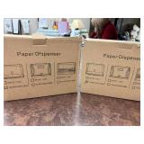 Set of 2 Transparent Paper Dispensers