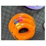 Interactive Cat Toys - Orange Track & Purple Fish Design