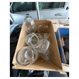 Bulk Lot of Assorted Glass Vases and Containers