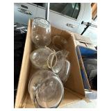 Bulk Lot of Assorted Glass Vases and Containers
