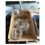 Bulk Lot of Assorted Glass Vases and Containers
