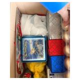 Holiday Decoration Bundle - Lladro Christmas Bell, Ornaments, Gift Boxes, Festive Tin