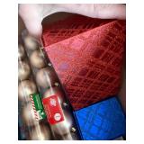 Holiday Decoration Bundle - Lladro Christmas Bell, Ornaments, Gift Boxes, Festive Tin