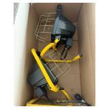 Set of 2 Portable Work Lights with Yellow Stands