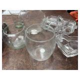 Assorted Glassware Lot - Bowls, Vases, Decorative Pieces