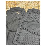 Heavy Duty Rubber Vehicle Floor Mats - Pair