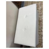 White Upholstered Storage Ottoman by Soml Furniture