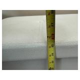 White Upholstered Storage Ottoman by Soml Furniture