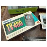 Mixed Lot: Casio TV, Translators, Punch, Magnifying Glass, Puzzle, Clock Globe