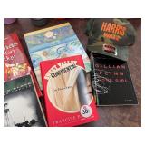 Book Lot with Camo Cap - Includes Gone Girl, In Cold Blood, and More