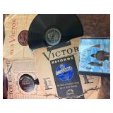 Vintage RCA Victor & Columbia Records with Chant CD Collection