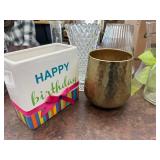 Lot of Assorted Glass and Ceramic Decorative Containers