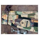 Barware Lot: Cocktail Shaker, Brookstone Wine Pump, Opener & Wine Bag