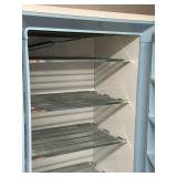 Vintage Suburban Upright Fridge with Shelves and Key