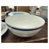 Entire Contents of the Cupboard Including Serving Pieces, Blue & White Porcelain Dinnerware Set with Glassware - Gravy Boat Included