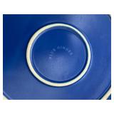 Entire Contents of the Cupboard Including Serving Pieces, Blue & White Porcelain Dinnerware Set with Glassware - Gravy Boat Included