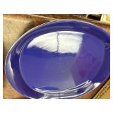 Entire Contents of the Cupboard Including Serving Pieces, Blue & White Porcelain Dinnerware Set with Glassware - Gravy Boat Included