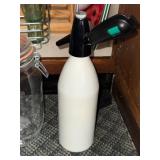 White CO2 Pump for Bar & Keg, Wine Rack, and Green Coca-Cola Glasses