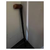 Shillelagh from Ireland with Wicker Umbrella Stand & Assorted Umbrellas incl Golf Umbrellas