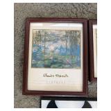 Philip Gray Iris Double-Panel Print Set - Monet Nymphéas & Roses Framed Prints