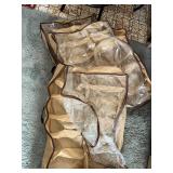 Under-Bed Shoe Organizer (Lot of 3) - Beige Fabric with Clear Windows