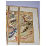 Postmodern Abstract Oriental Panel Artwork