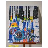 Nine Forty Four Blue Blues Modern Print